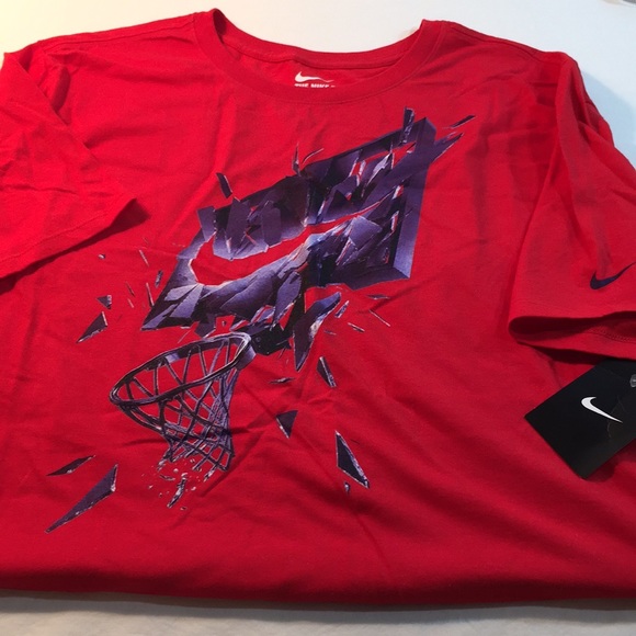 Nike basketball graphic tee, "glass shatter" NWT - Picture 5 of 5